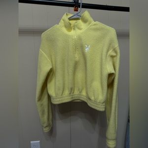 Yellow PB Cropped Sweatshirt